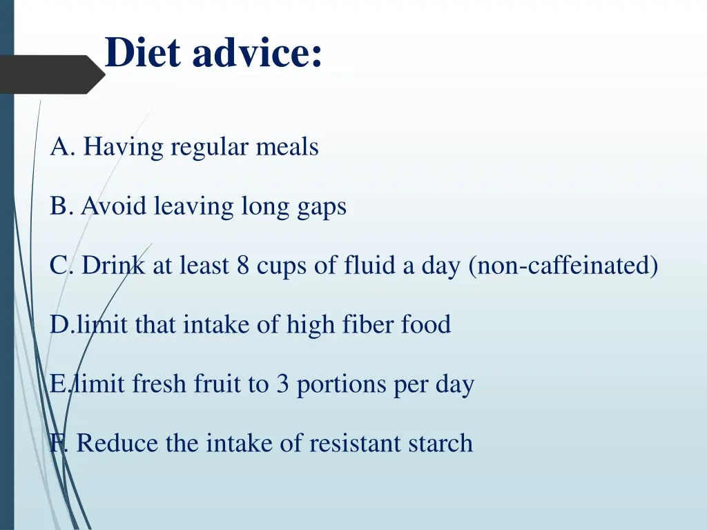 diet advice