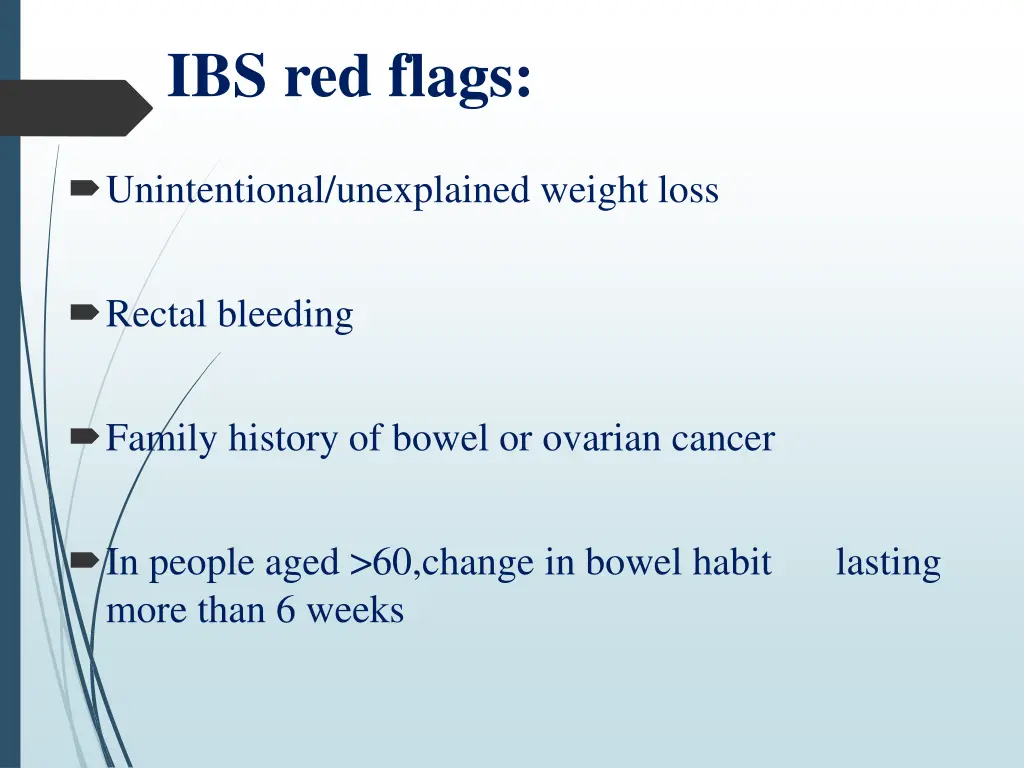 ibs red flags 1