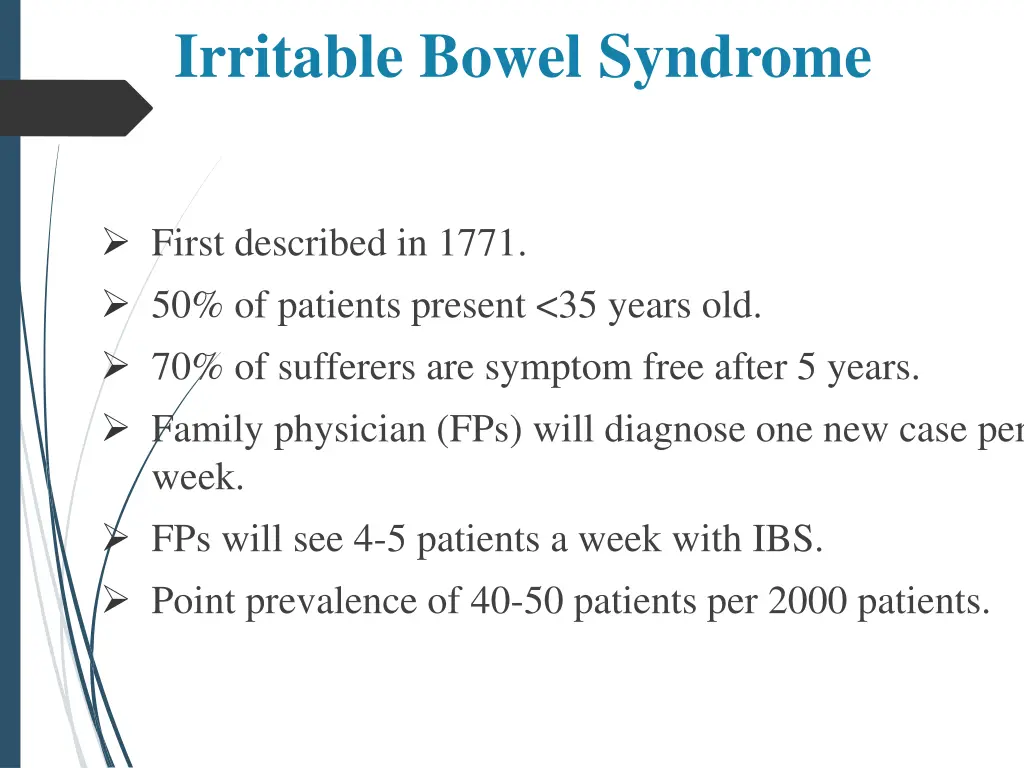 irritable bowel syndrome