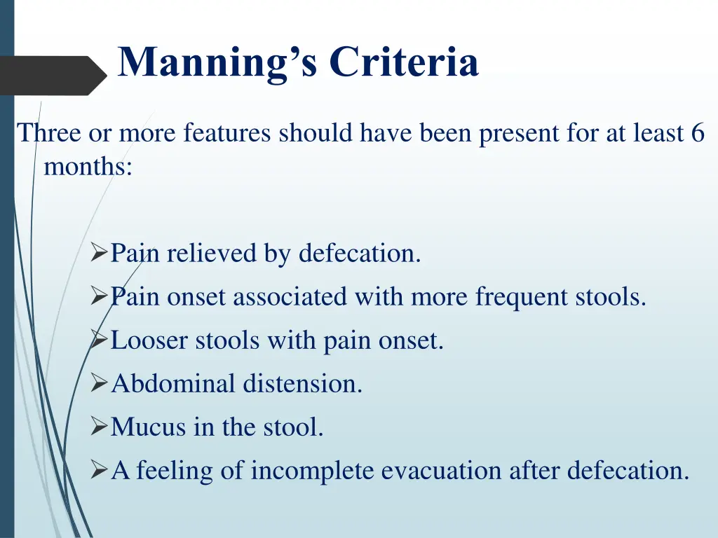 manning s criteria