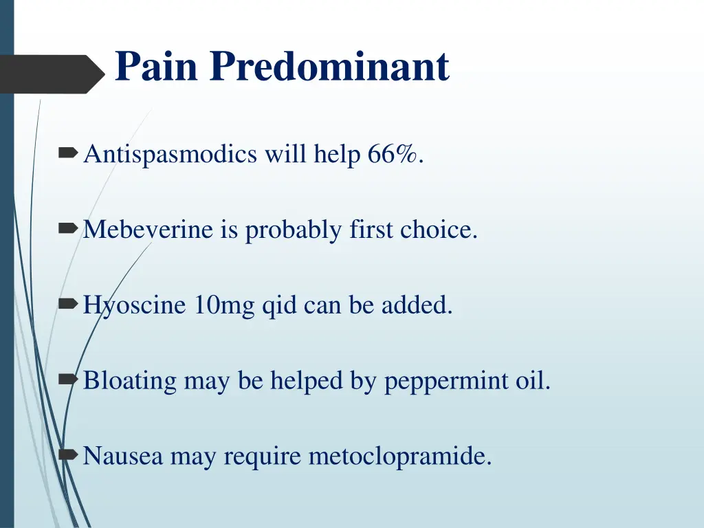 pain predominant