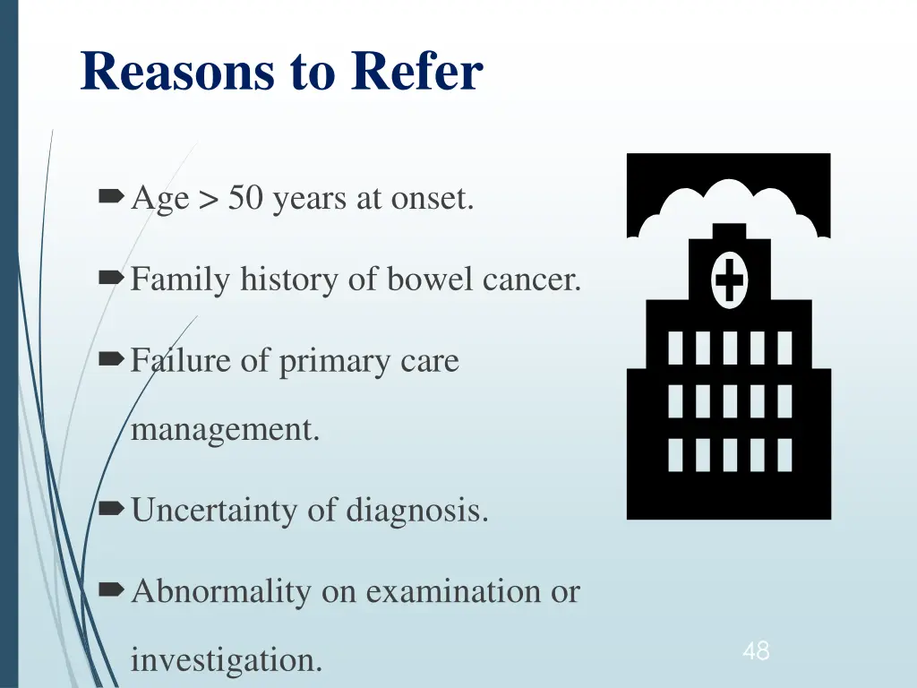 reasons to refer