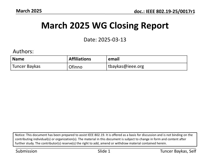 march 2025