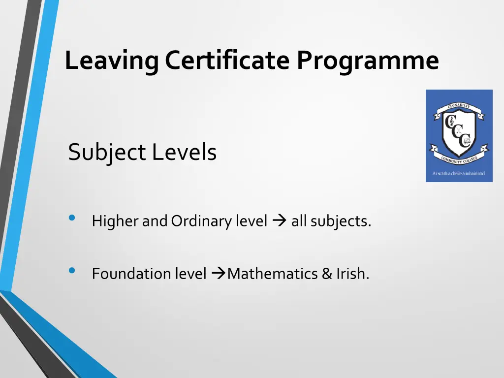 leaving certificate programme