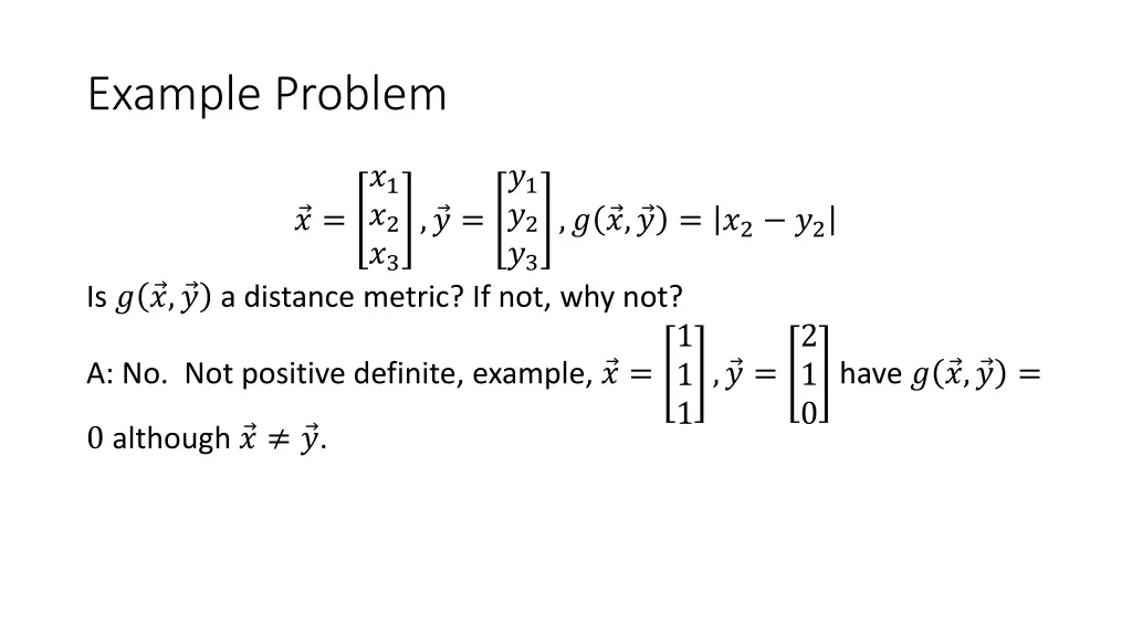 example problem
