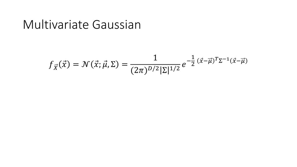 multivariate gaussian