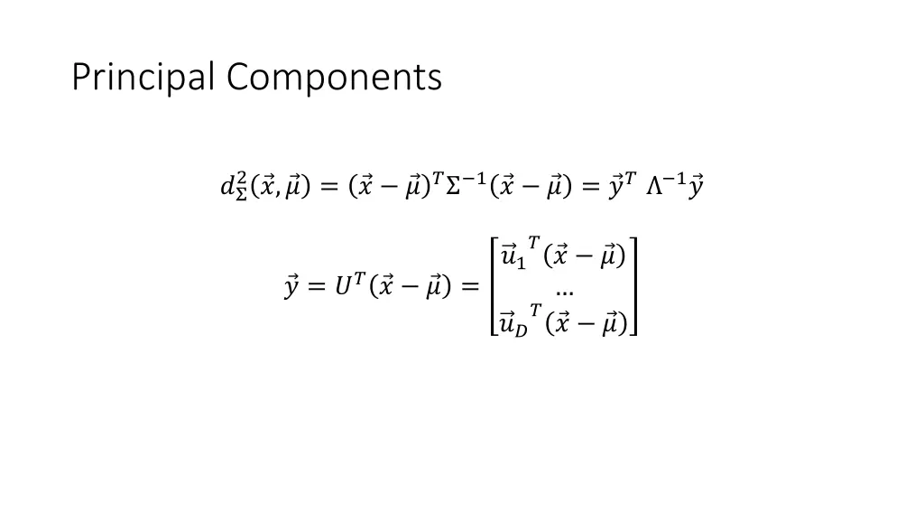 principal components