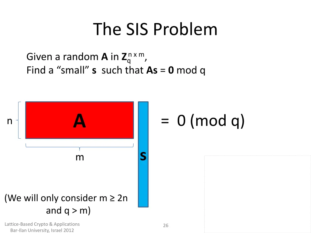 the sis problem