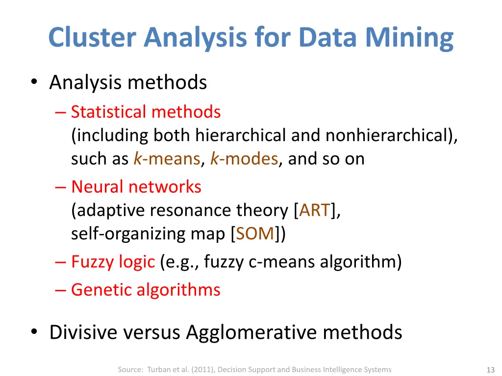 cluster analysis for data mining
