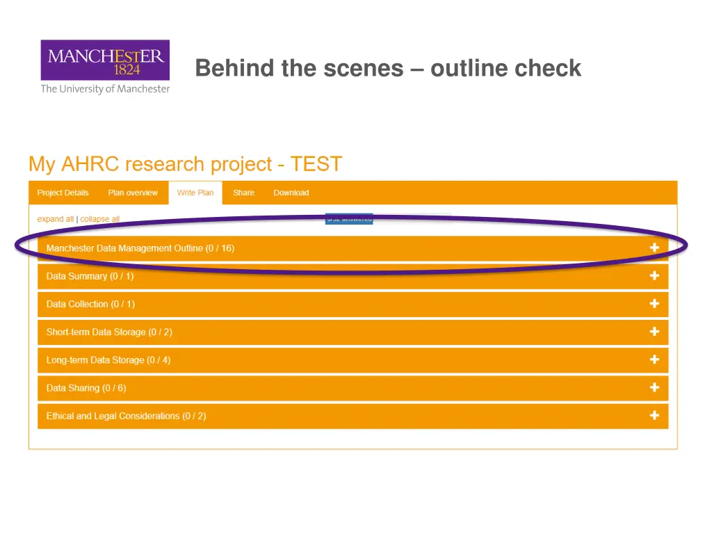 behind the scenes outline check 1