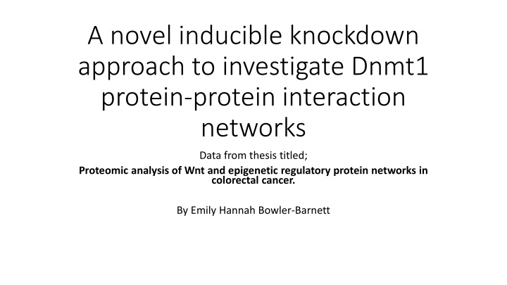a novel inducible knockdown approach