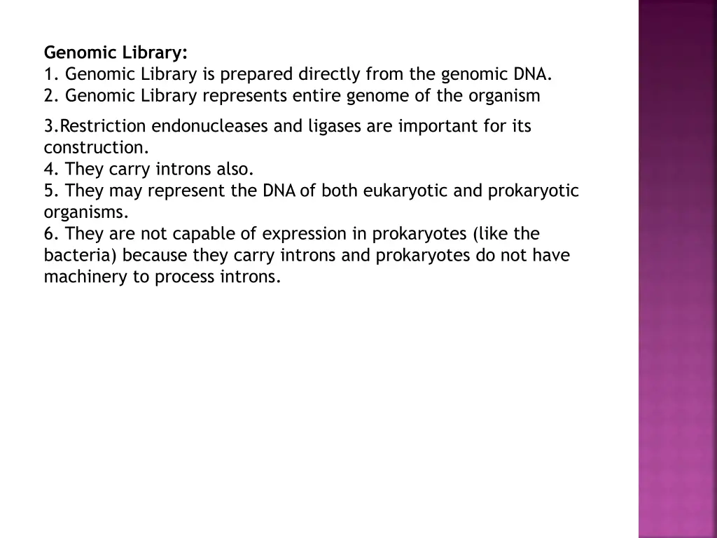 genomic library 1 genomic library is prepared