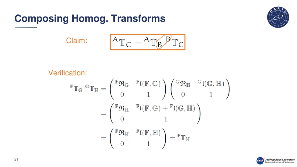 composing homog transforms
