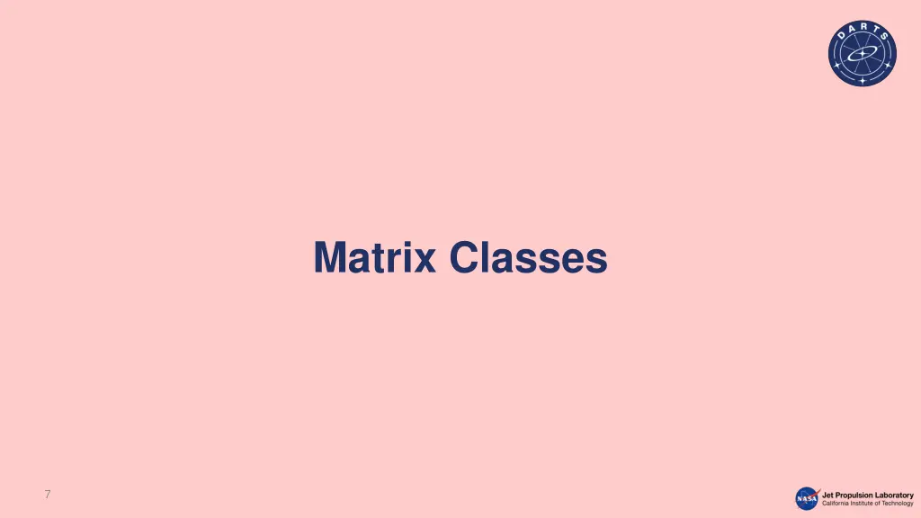 matrix classes