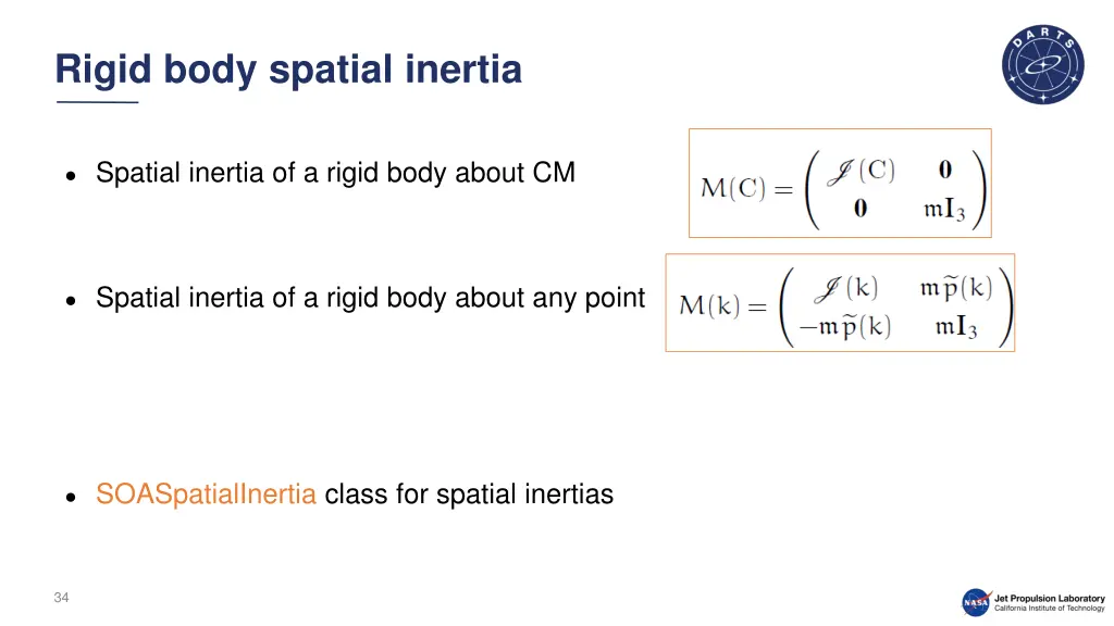 rigid body spatial inertia