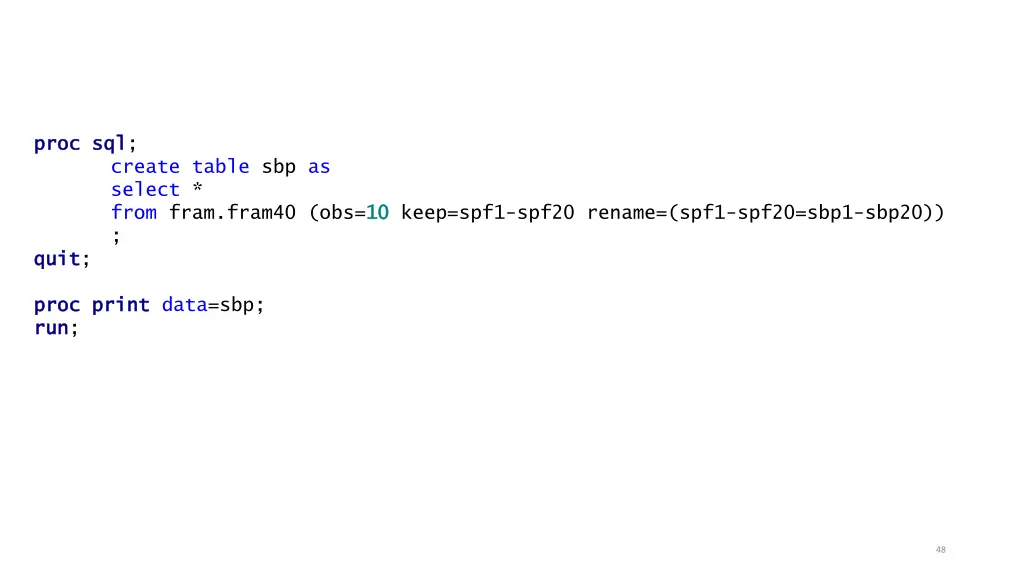 proc proc sql quit quit 3