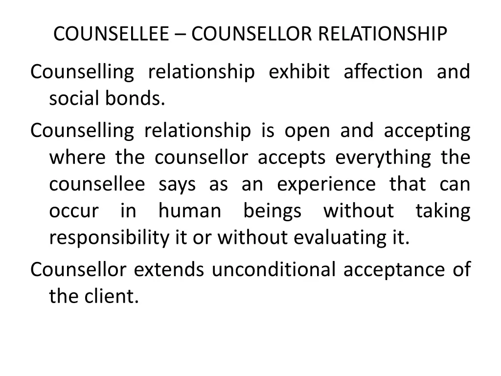 counsellee counsellor relationship 1