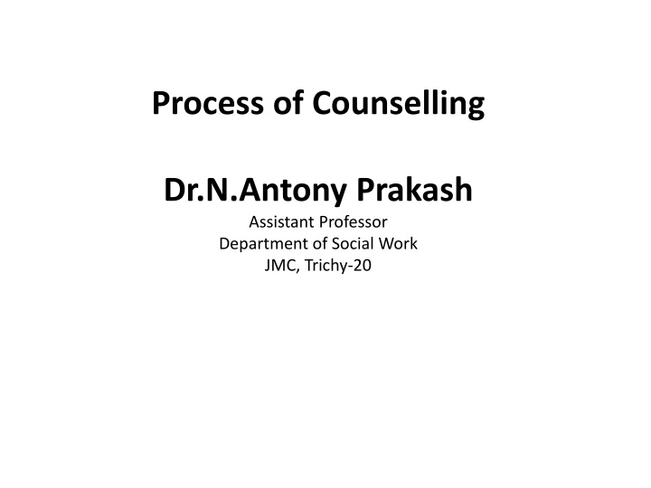 process of counselling