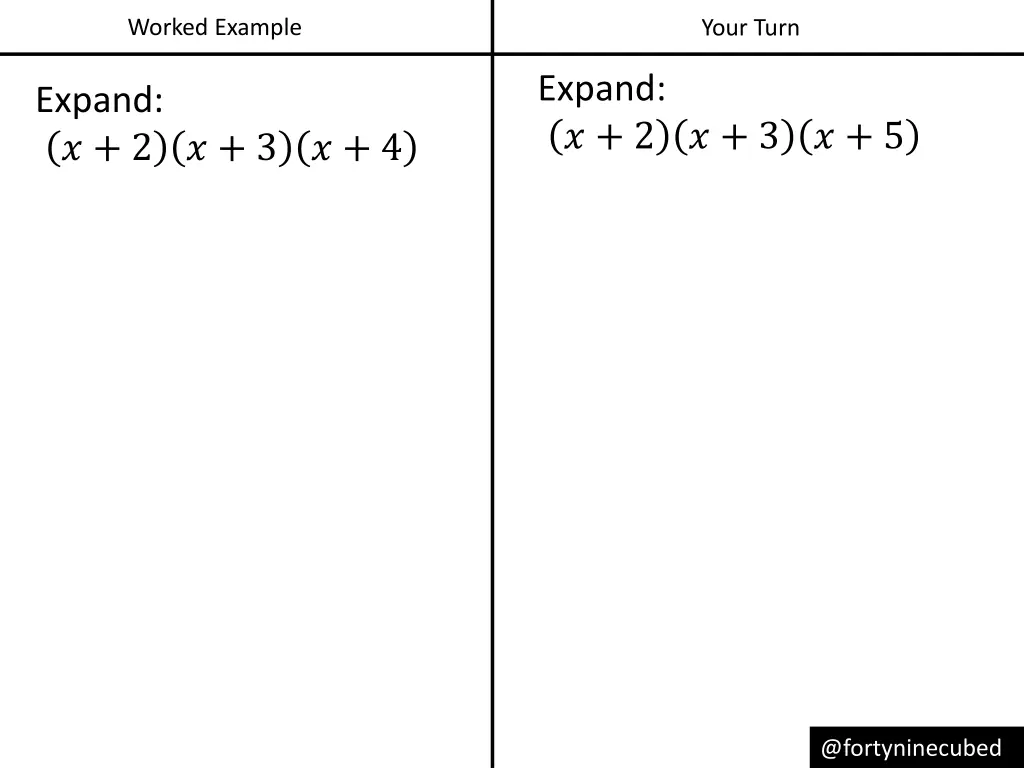 worked example