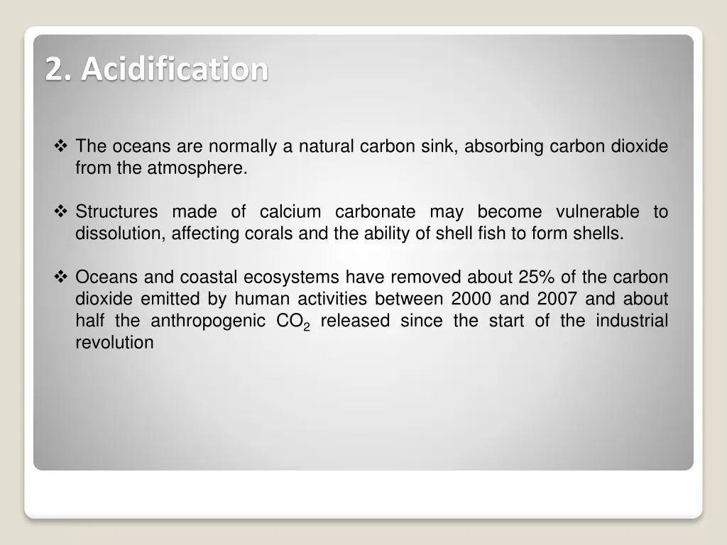 2 acidification