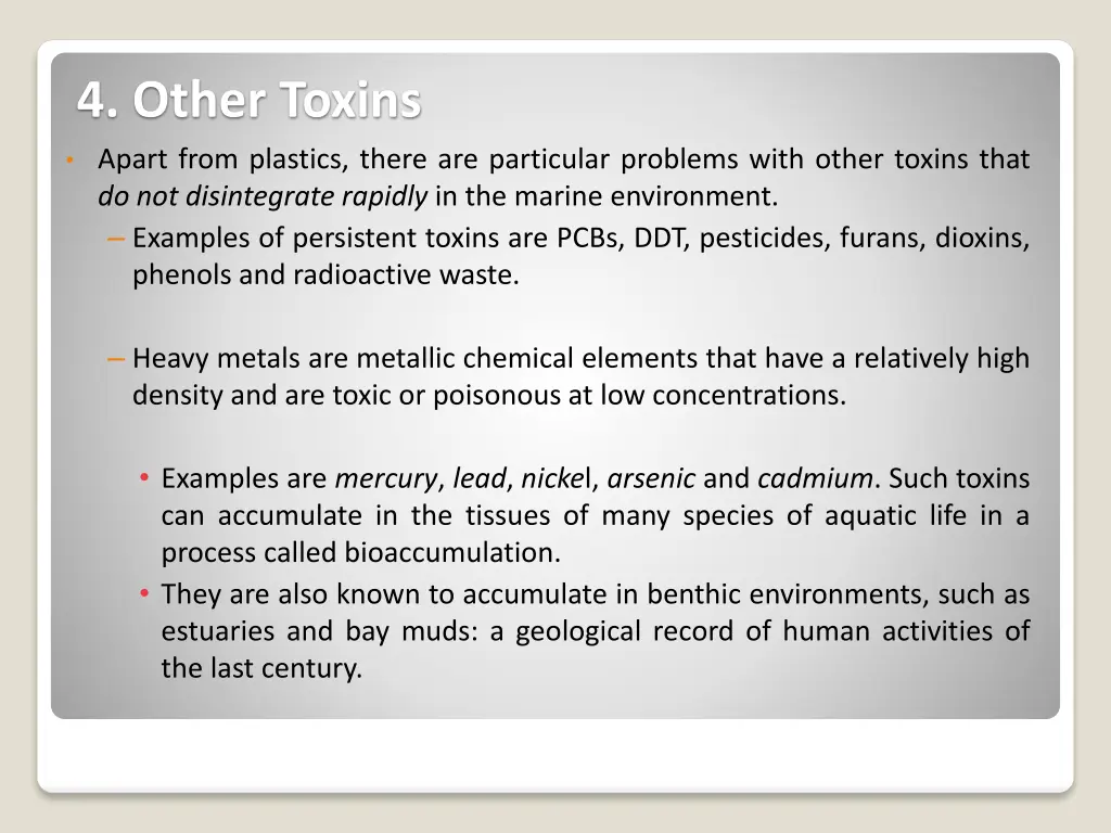 4 other toxins