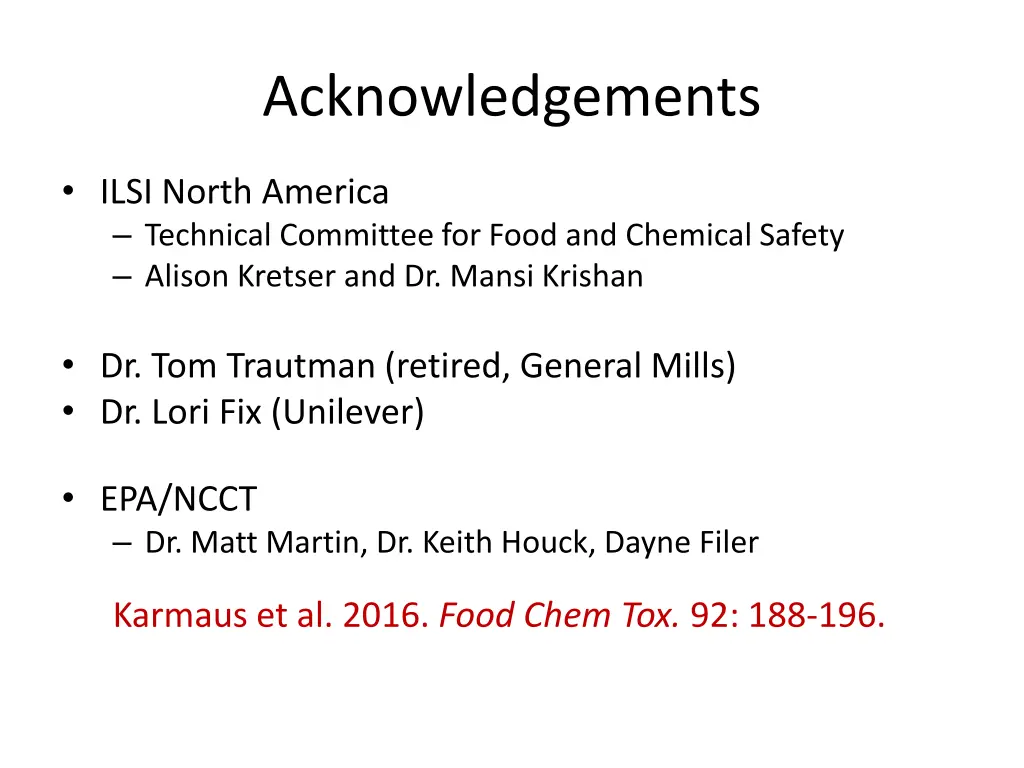 acknowledgements