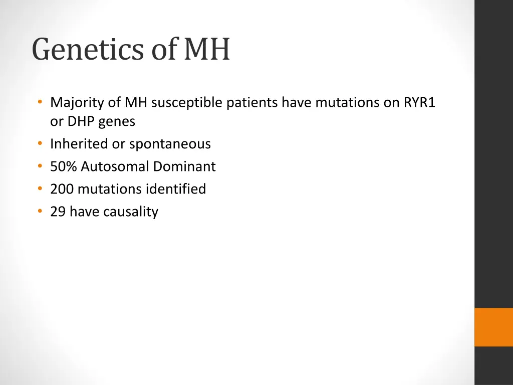 genetics of mh
