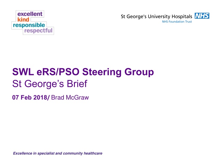 swl ers pso steering group st george s brief