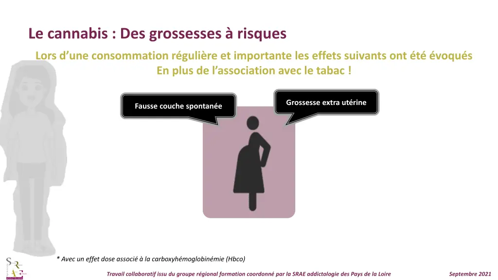 le cannabis des grossesses risques