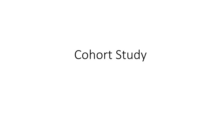 cohort study