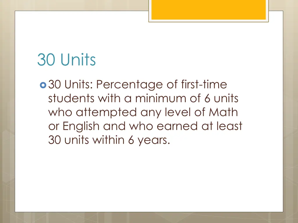30 units