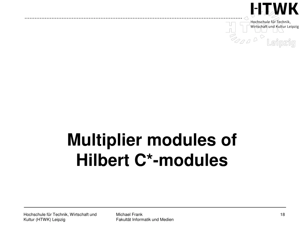 multiplier modules of hilbert c modules