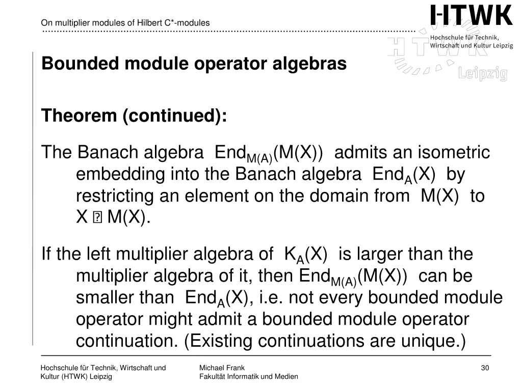 on multiplier modules of hilbert c modules 27