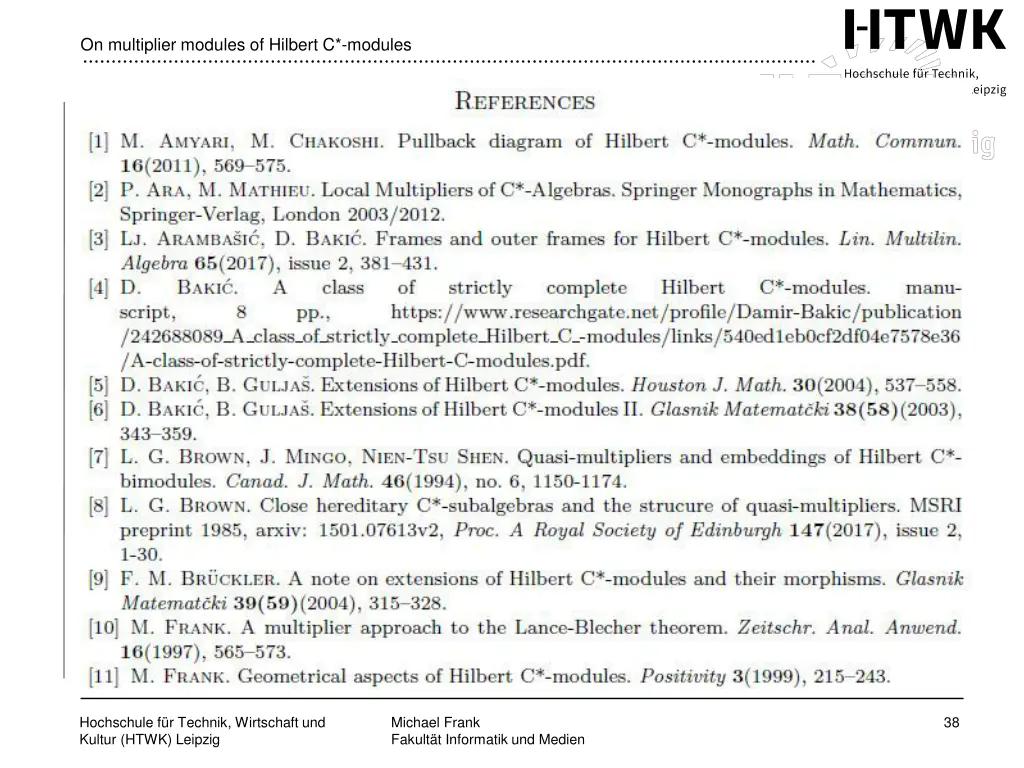 on multiplier modules of hilbert c modules 32