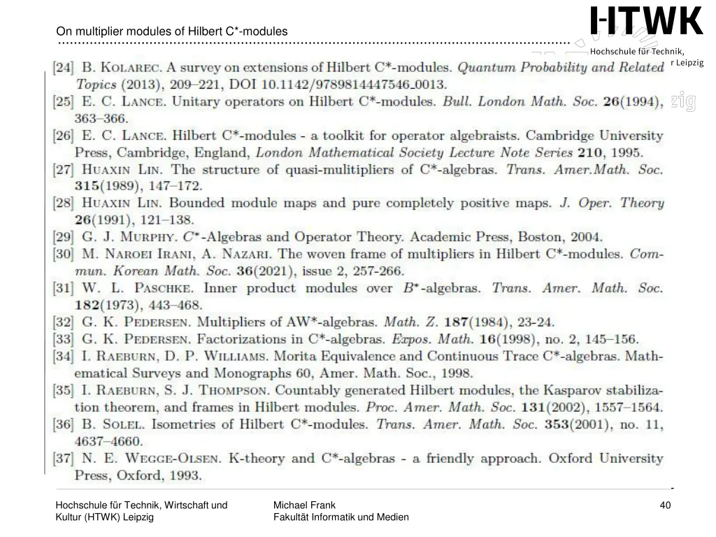 on multiplier modules of hilbert c modules 34