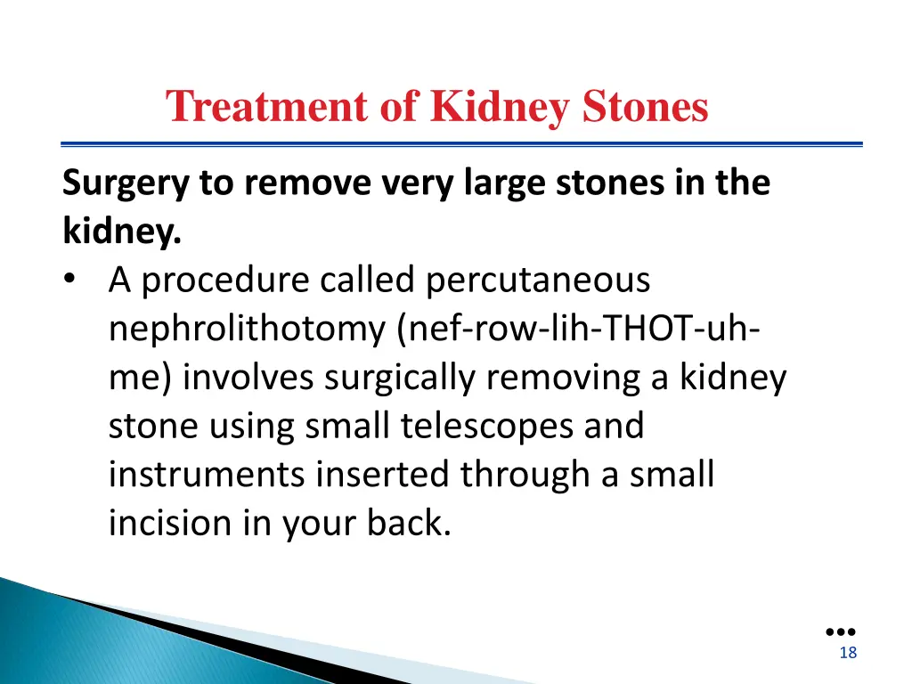 treatment of kidney stones 2