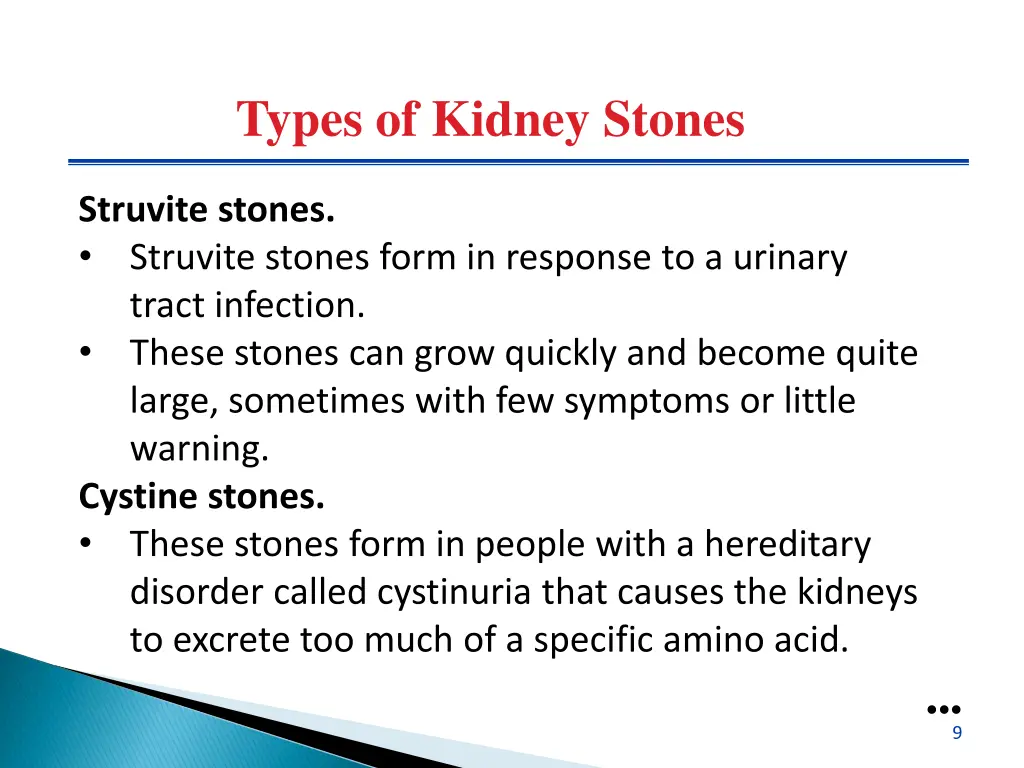 types of kidney stones 1