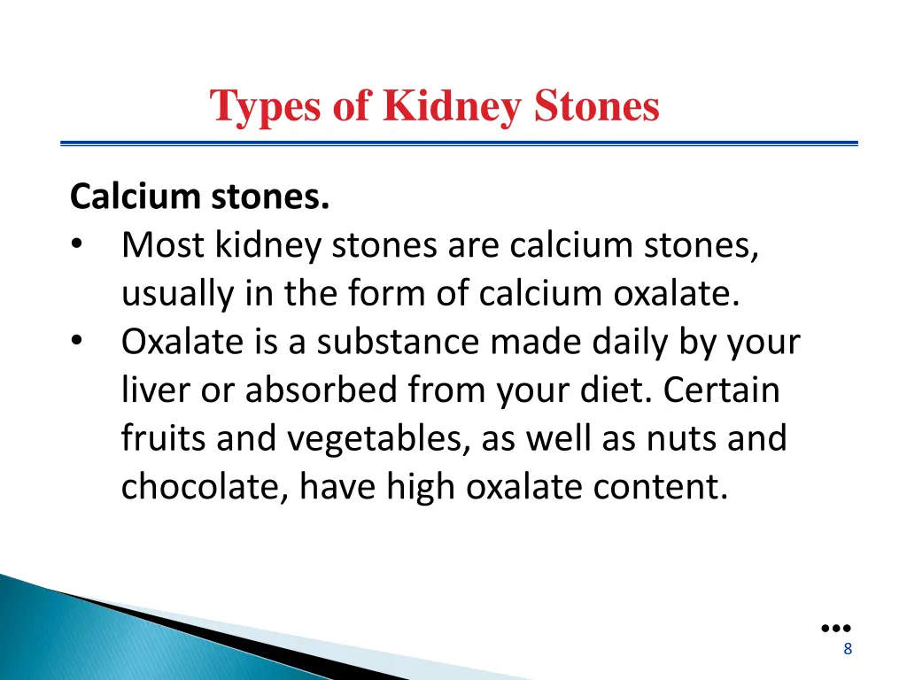types of kidney stones