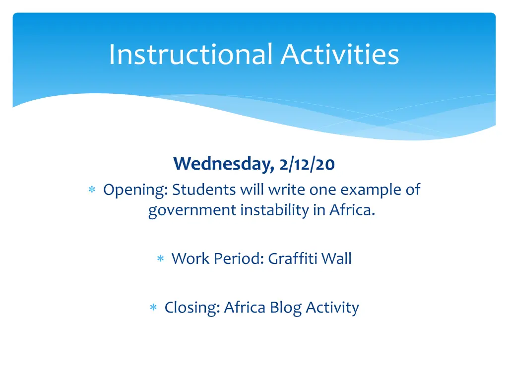 instructional activities 2
