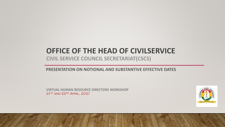 office of the head of civilservice civil service