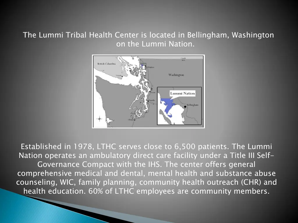 the lummi tribal health center is located