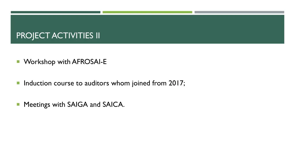 project activities ii