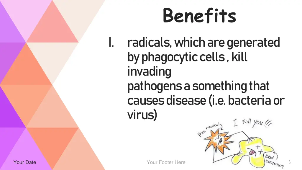 benefits radicals which are generated