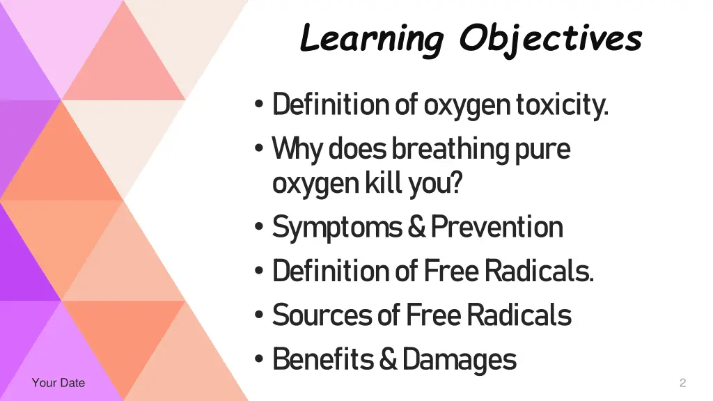learning objectives
