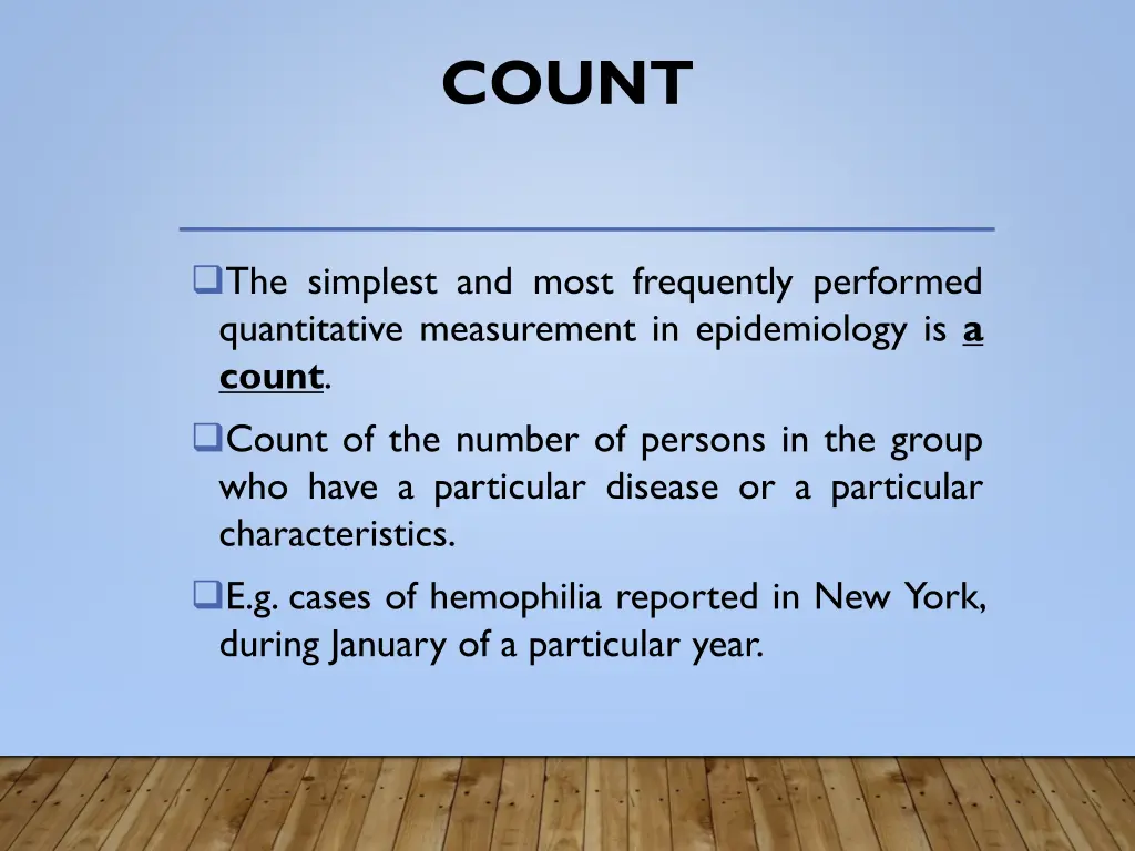 count