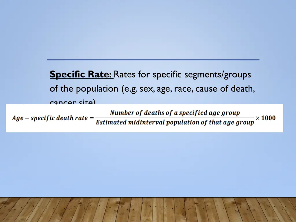 specific rate rates for specific segments groups