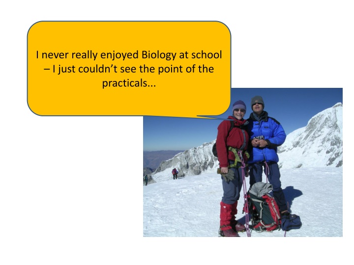 i never really enjoyed biology at school i just