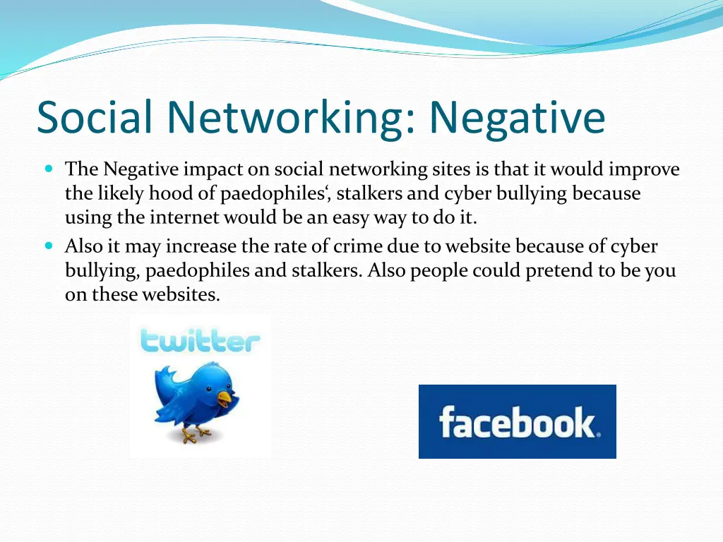 social networking negative