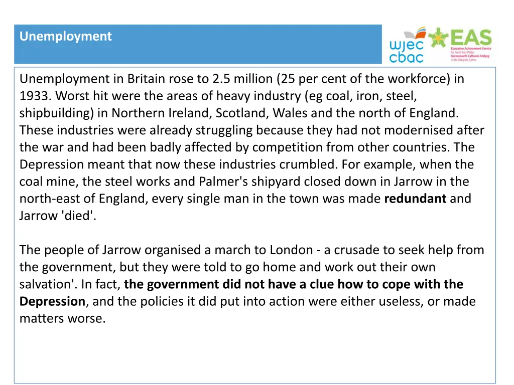 unemployment