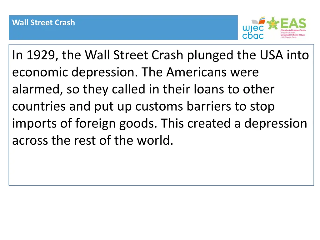 wall street crash